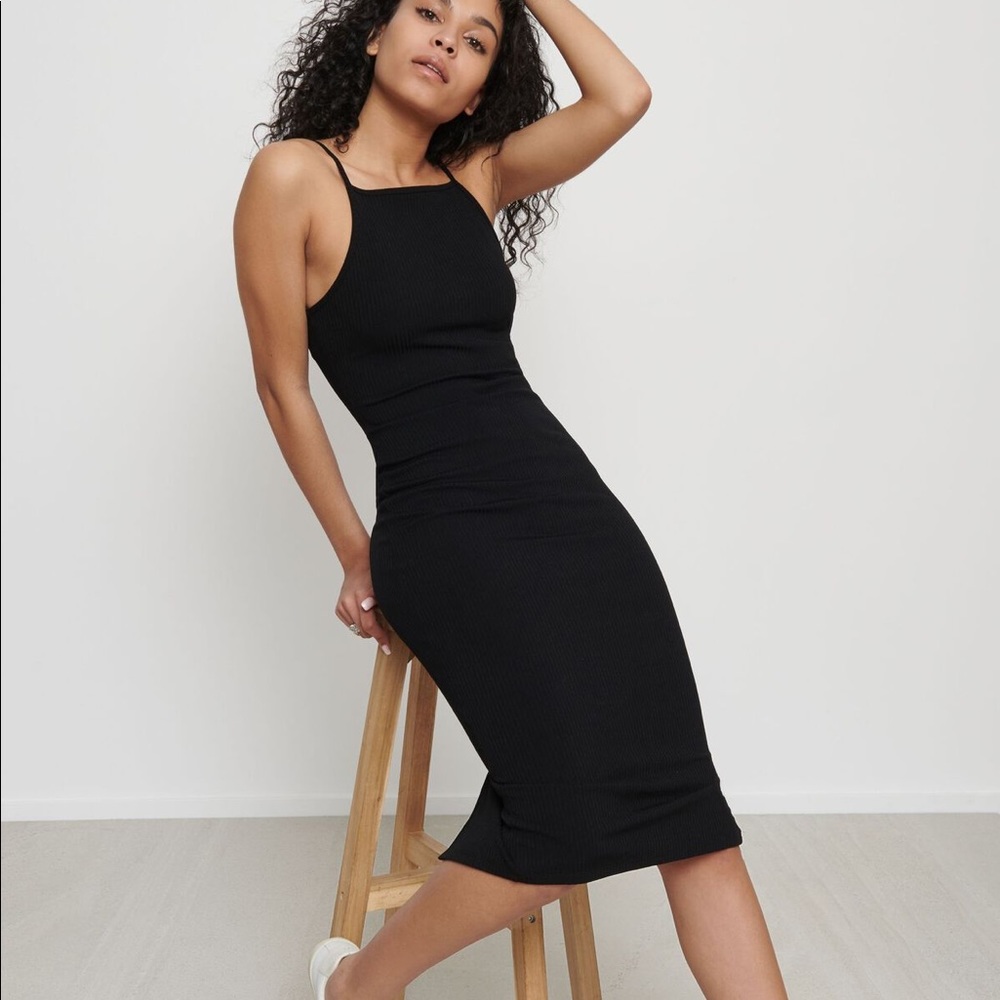 Dynamite Black Halter Bodycon Dress!